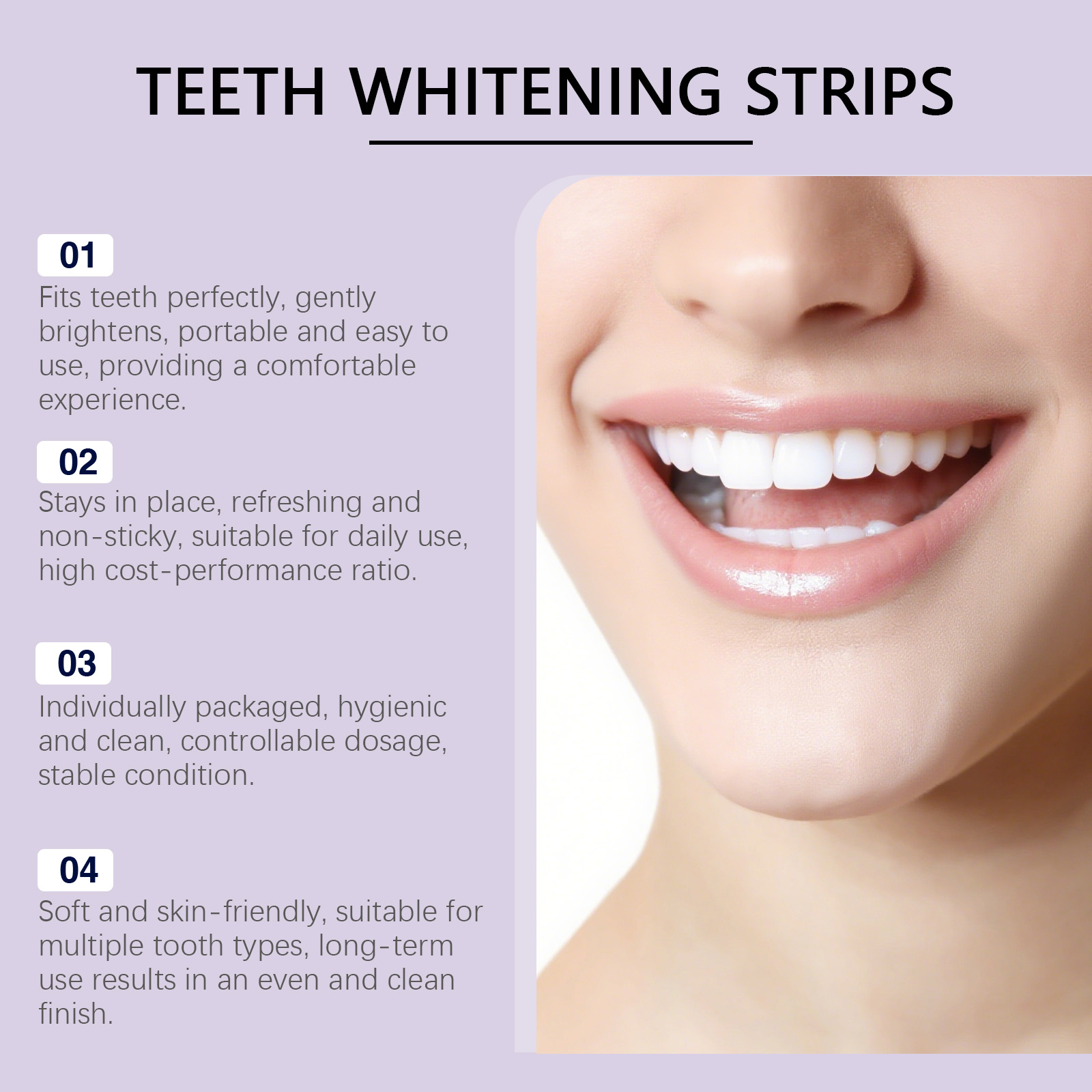 Purple Teeth Whitening Strips  - đánh giá và giá Teeth Whitening Quick