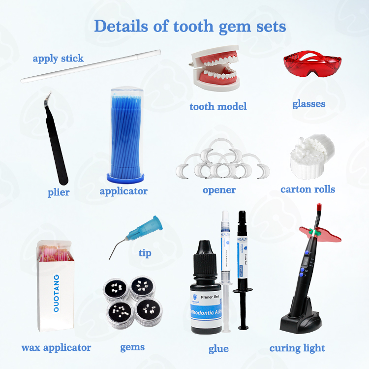 Best Price Free OEM Tooth Gem  - đánh giá và giá Teeth Whitening Kit With Light