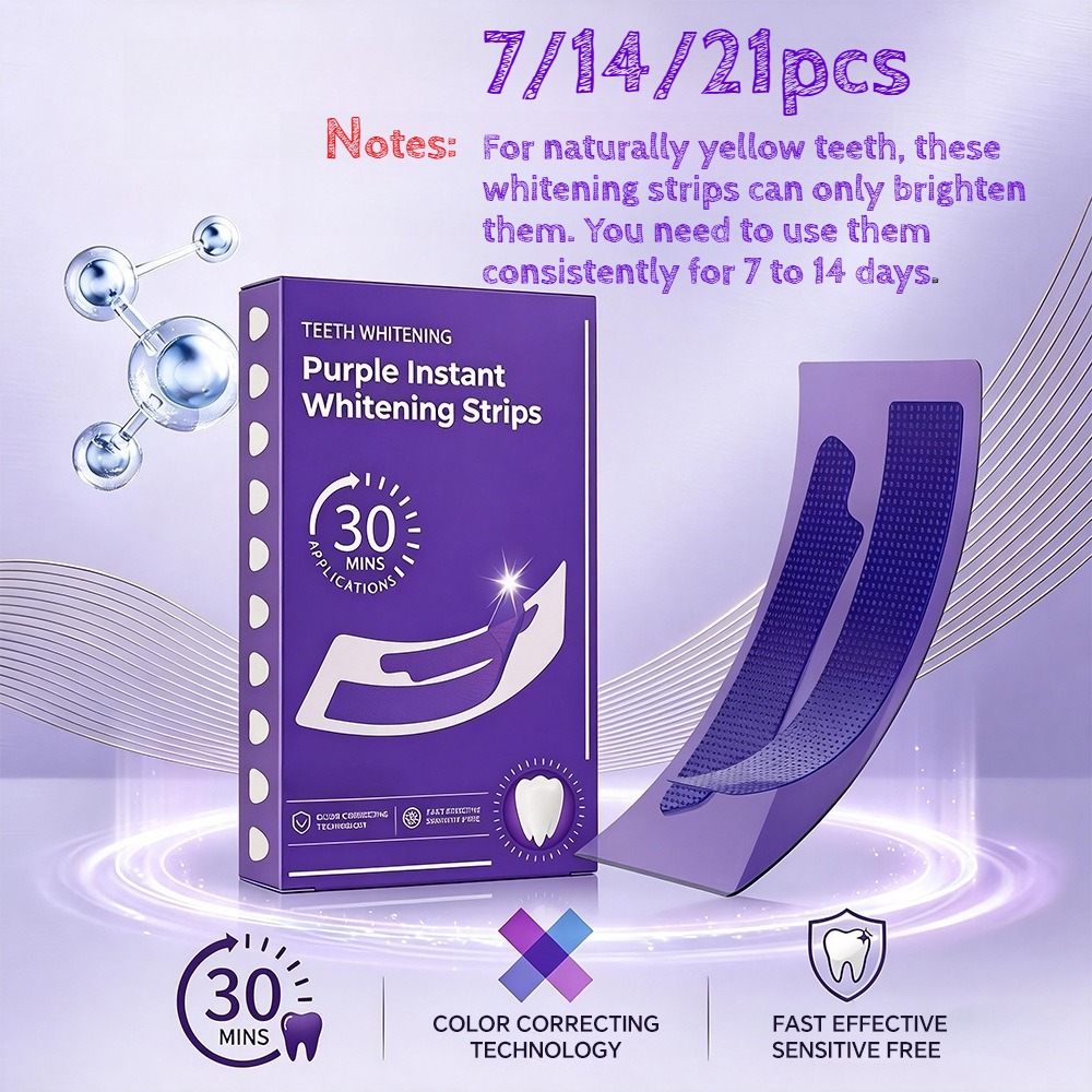 Purple Teeth Whitening Strips  - đánh giá và giá Teeth Whitening Quick
