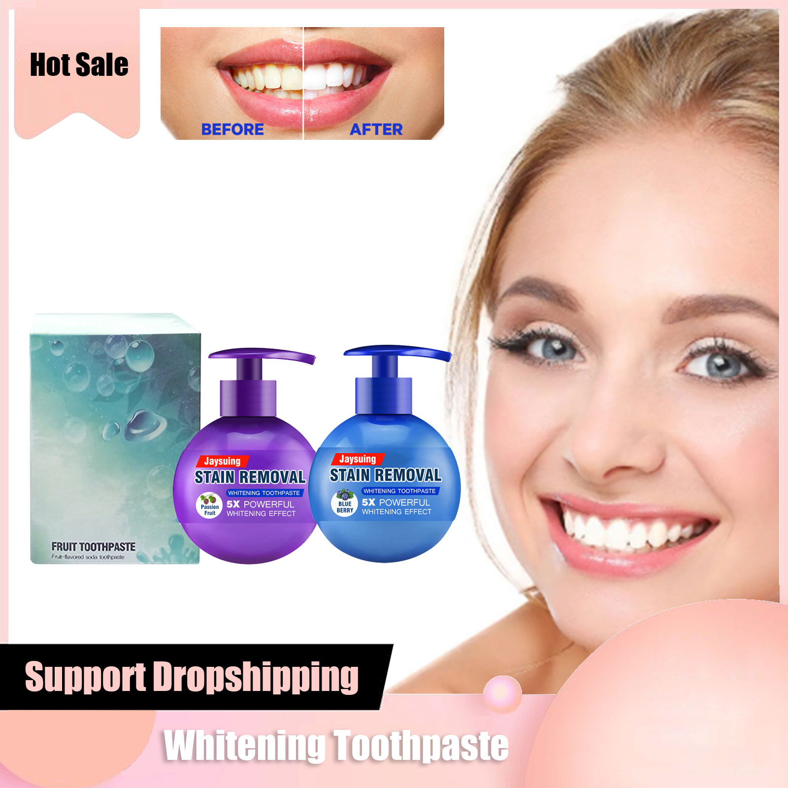 Whitening Toothpaste Yellow Te - đánh giá và giá Teeth Whitening Baking Soda