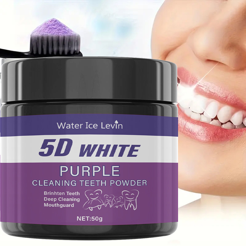 5D White Teeth Powder. Purple  - đánh giá và giá Teeth Whitening Baking Soda