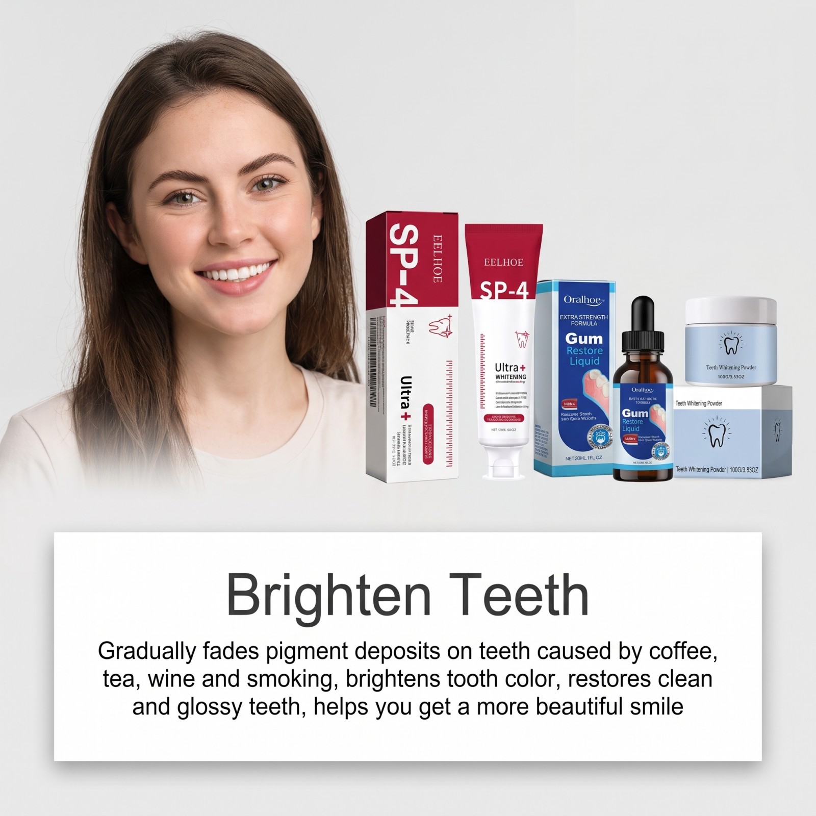 Oral Care Combo Set Whitening  - đánh giá và giá Teeth Whitening With Hydrogen Peroxide