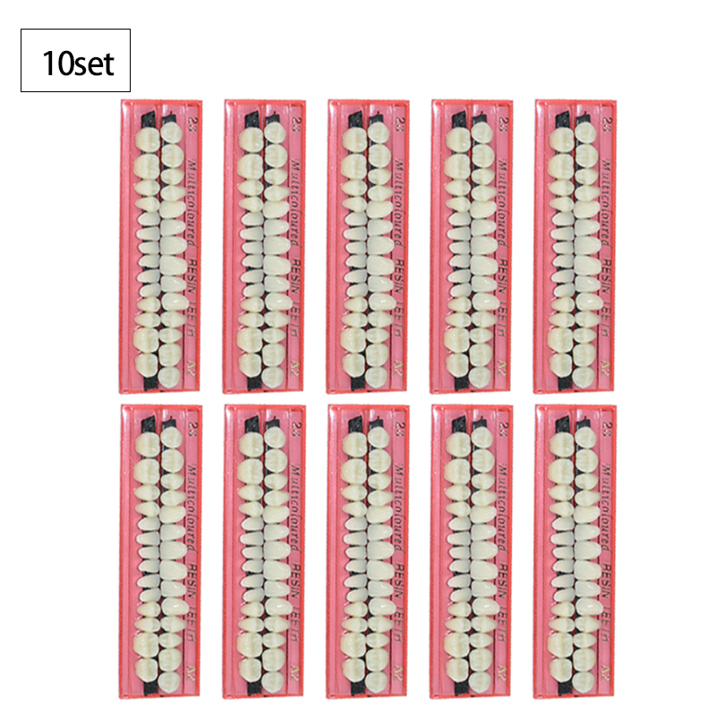 28 Teeth Dental Resin Denture  - đánh giá và giá Teeth Whitening Shade Guide