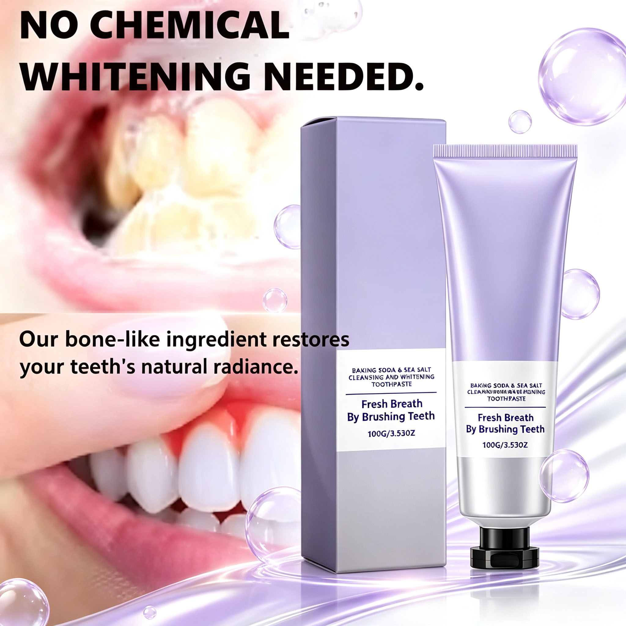 Baking Soda & Sea Salt Toothpa - đánh giá và giá Teeth Whitening Baking Soda