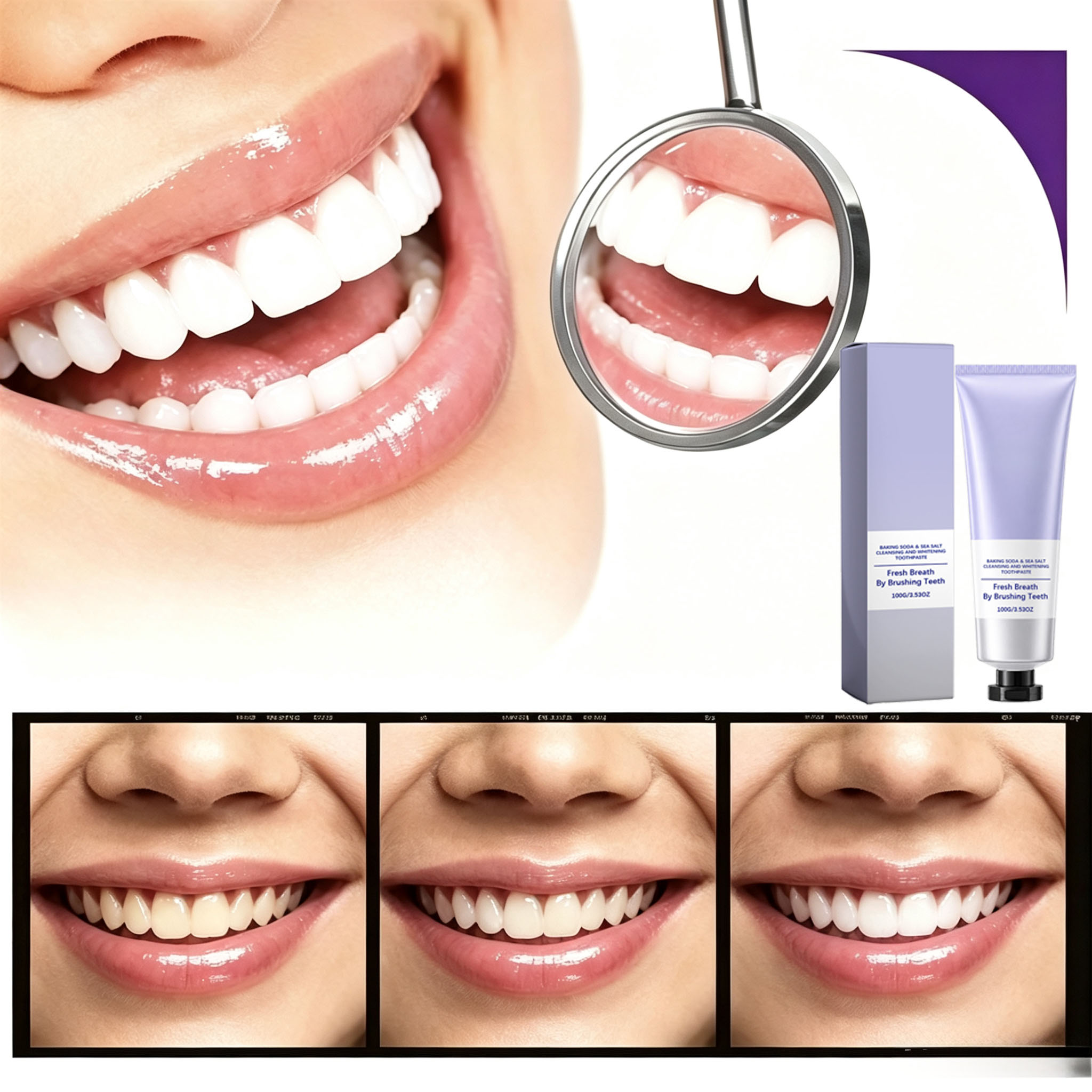 Baking Soda & Sea Salt Toothpa - đánh giá và giá Teeth Whitening Baking Soda