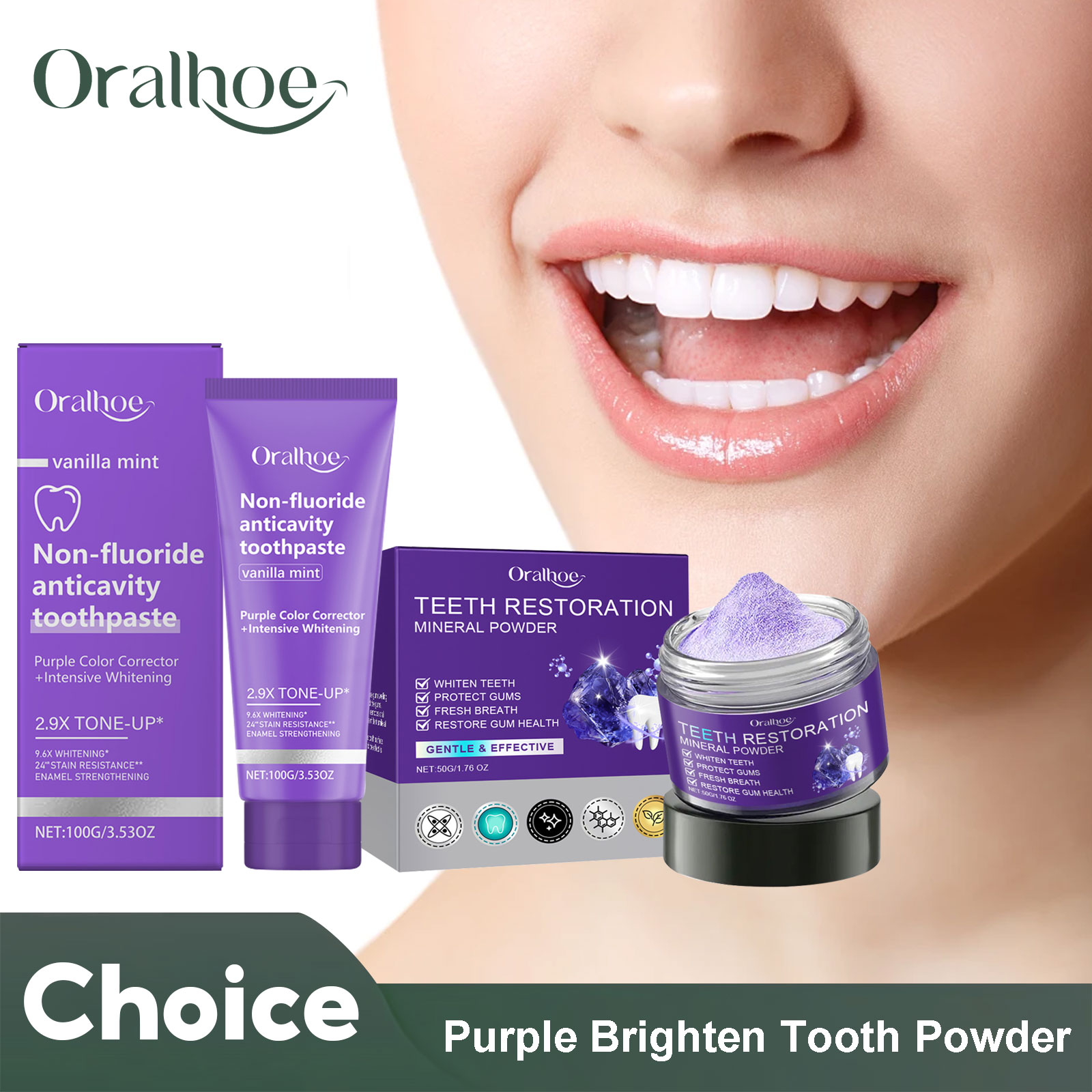 Teeth Restoration Mineral Powd - đánh giá và giá Teeth Whitening From Home