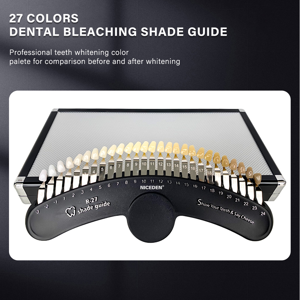 27 Colors Teeth Whitening set  - đánh giá và giá Teeth Whitening Shade Guide