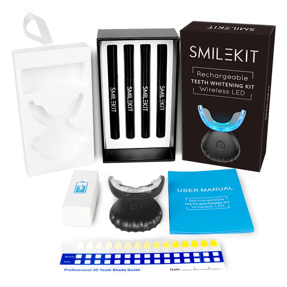 Dental Teeth Whitening Kit Min - đánh giá và giá Teeth Whitening Kit With Light