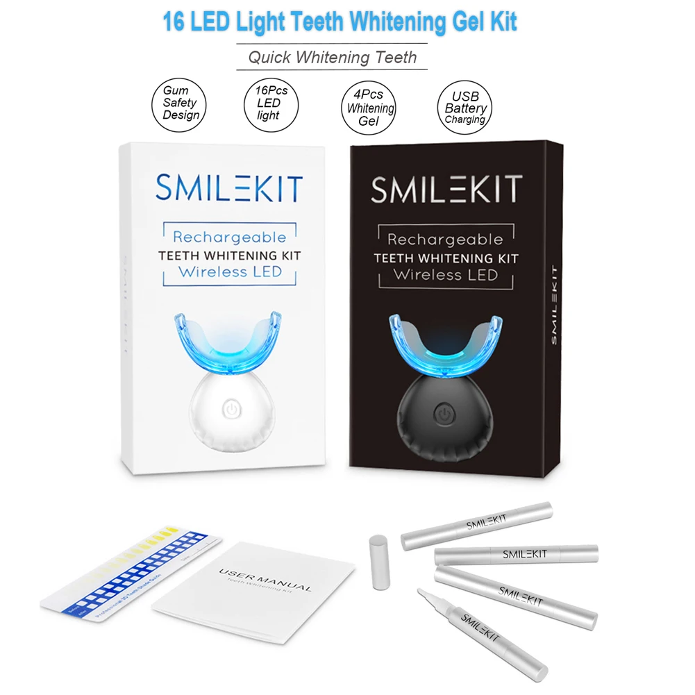 Dental Teeth Whitening Kit Min - đánh giá và giá Teeth Whitening Kit With Light