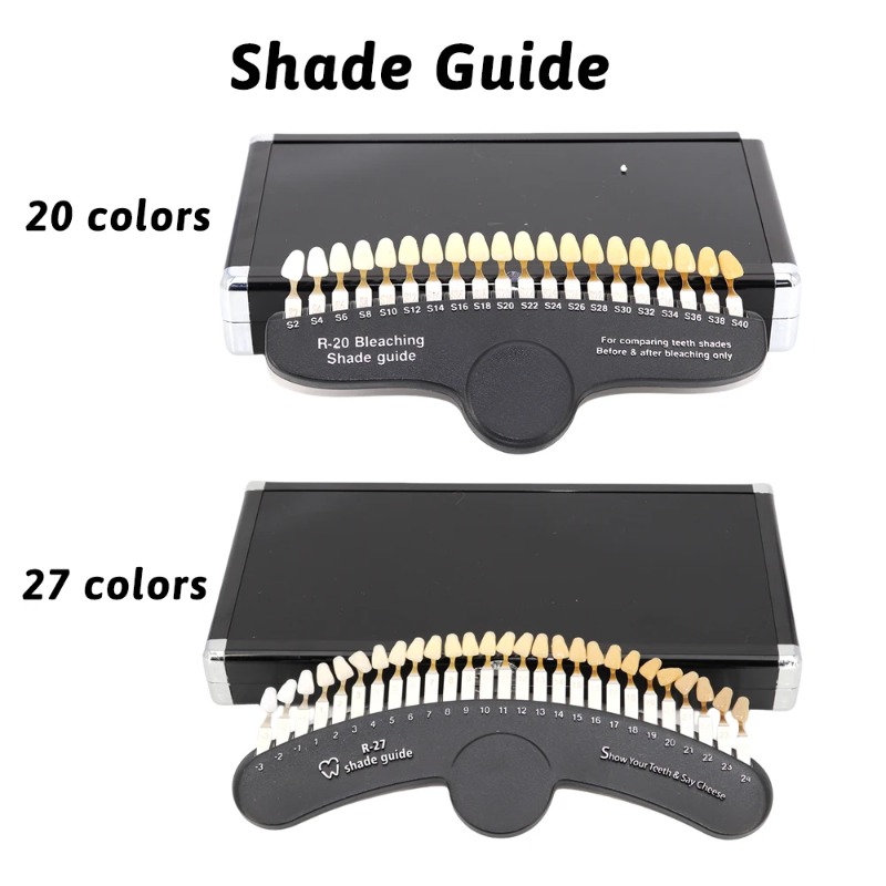 20/27 Colors 3D Dental Lab Ble - đánh giá và giá Teeth Whitening Shade Guide
