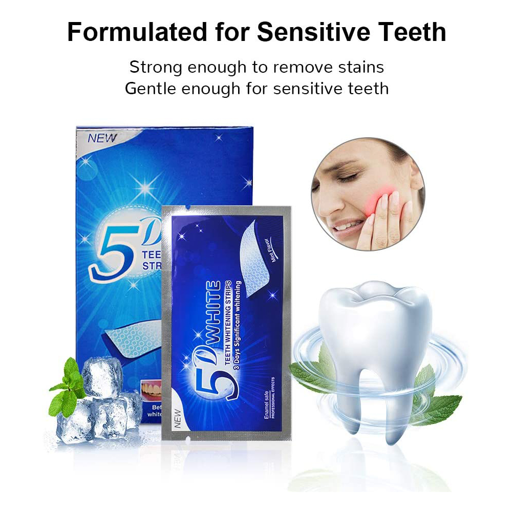 5D White Teeth Whitening Strip - đánh giá và giá Teeth Whitening With Hydrogen Peroxide